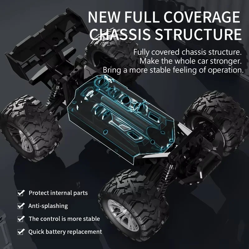 KF15 1:16 28KM/H Brushless 2.4G RC Drift Car IPX6 Waterproof With LED Lights 4WD Electric High Speed Racing Climbing Vehicle Toy 6