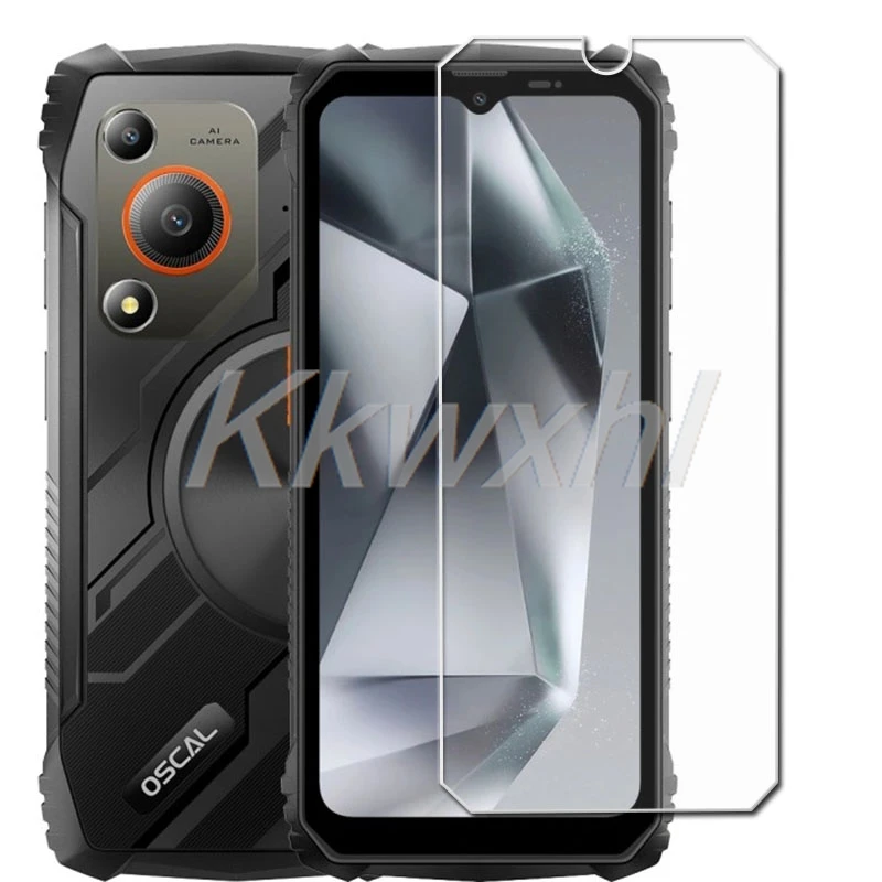 2-Pack Tempered Glass Screen Protector for Blackview Oscal Marine 1 - 6.56 Transparent Shield