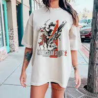 ميتال جير الصلبة الثعابين تي شيرت Crewneck القطن الأفعى قصيرة الأكمام المحملة مضحك المعادن والعتاد قميص Crewneck جميع الفصول الملابس 2