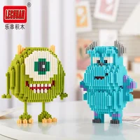 Linkgo Connection Building Blocks Monster University James Mike Model Anime Mini Brick Figure Toy For Christmas Gift 1