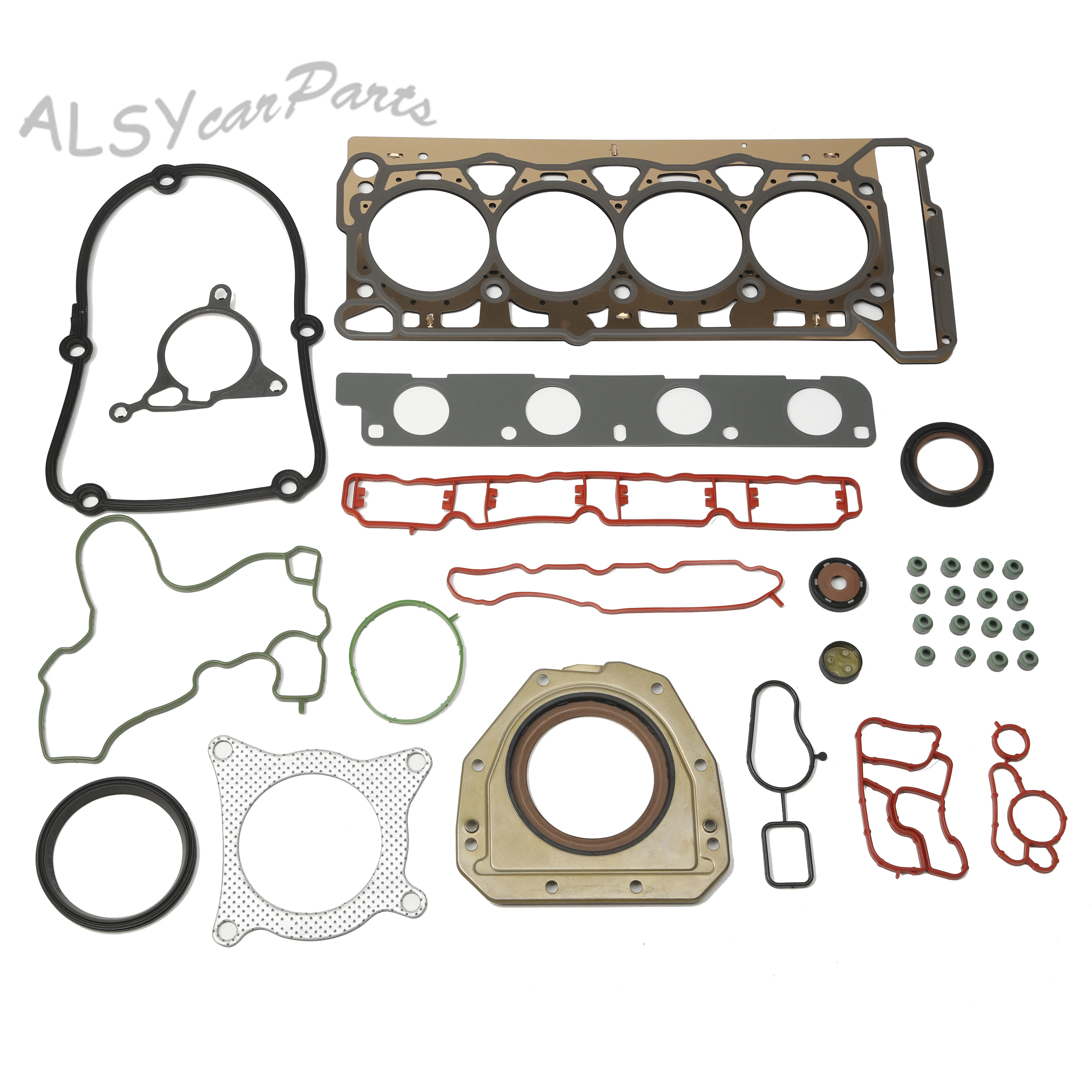 YIMIAOMO Engine Rebuild Overhaul Cylinder Head Gasket Valve Seal Repair kit 06J 103 383D For VW Golf Audi A4 A5 A6 2.0T DOHC 16V