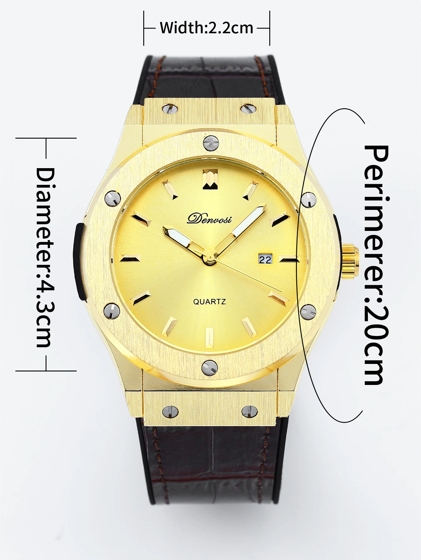 Elegant Men's Leather Strap Minimalist Watch - The Perfect Gift for Business Professionals and Fashion Enthusiasts