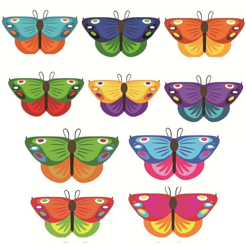 

L5YA Children Butterfly Shawl Wing Cloak Butterfly Cape Wing Fancy Dress Cosplay Prop