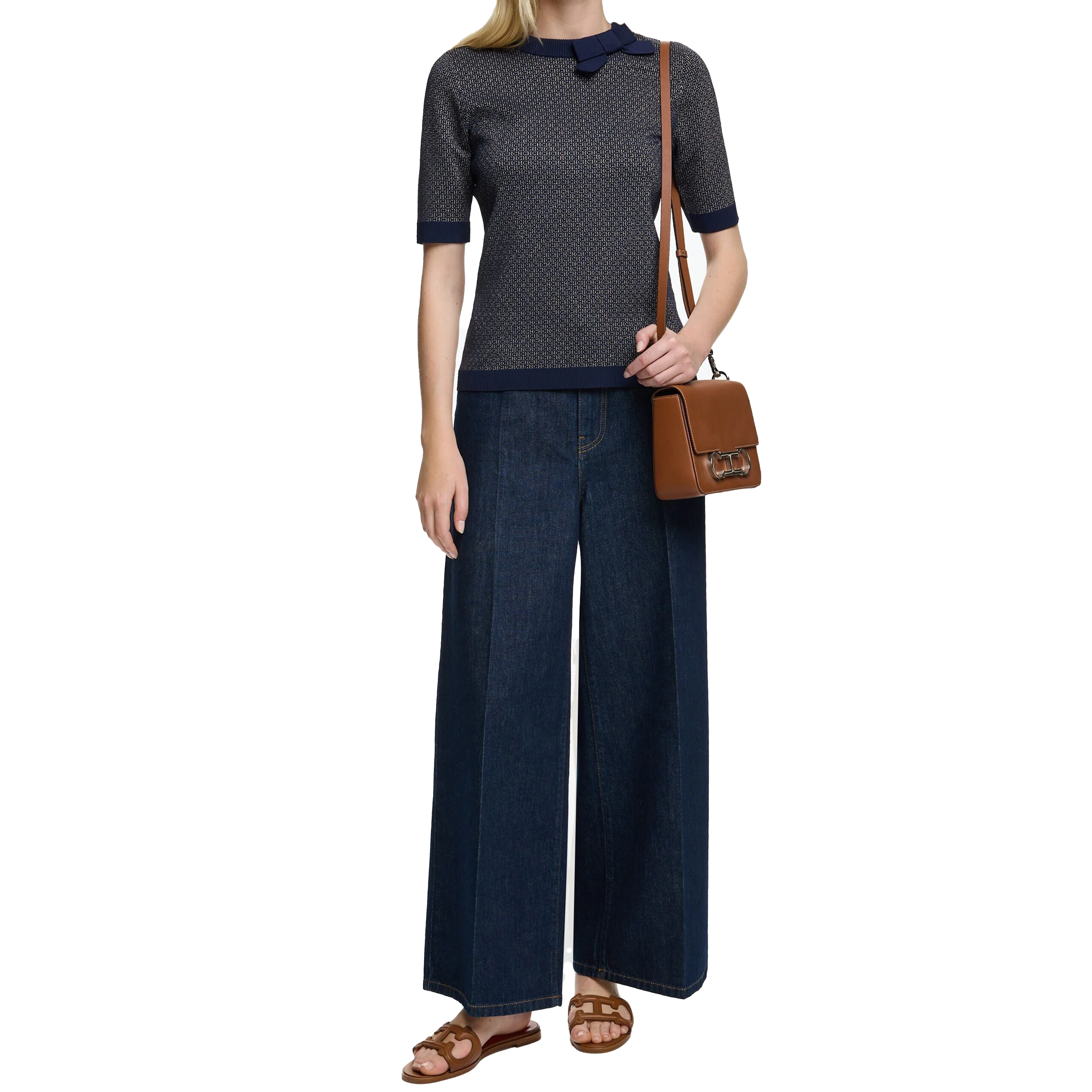 CHCH المرأة بلوفر مغزول موضة كم قصير المرقعة سترة...