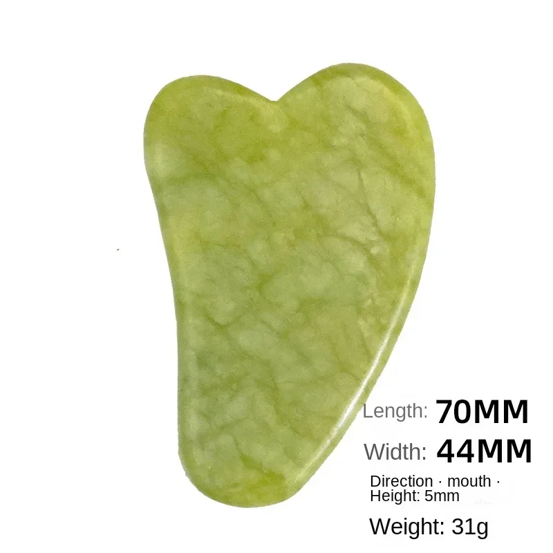 Natural Jade Stone Gua Sha Massage Board Rose Quartz Guasha Plate Jade Face Massager Scrapers Tools For Face Neck Back Body