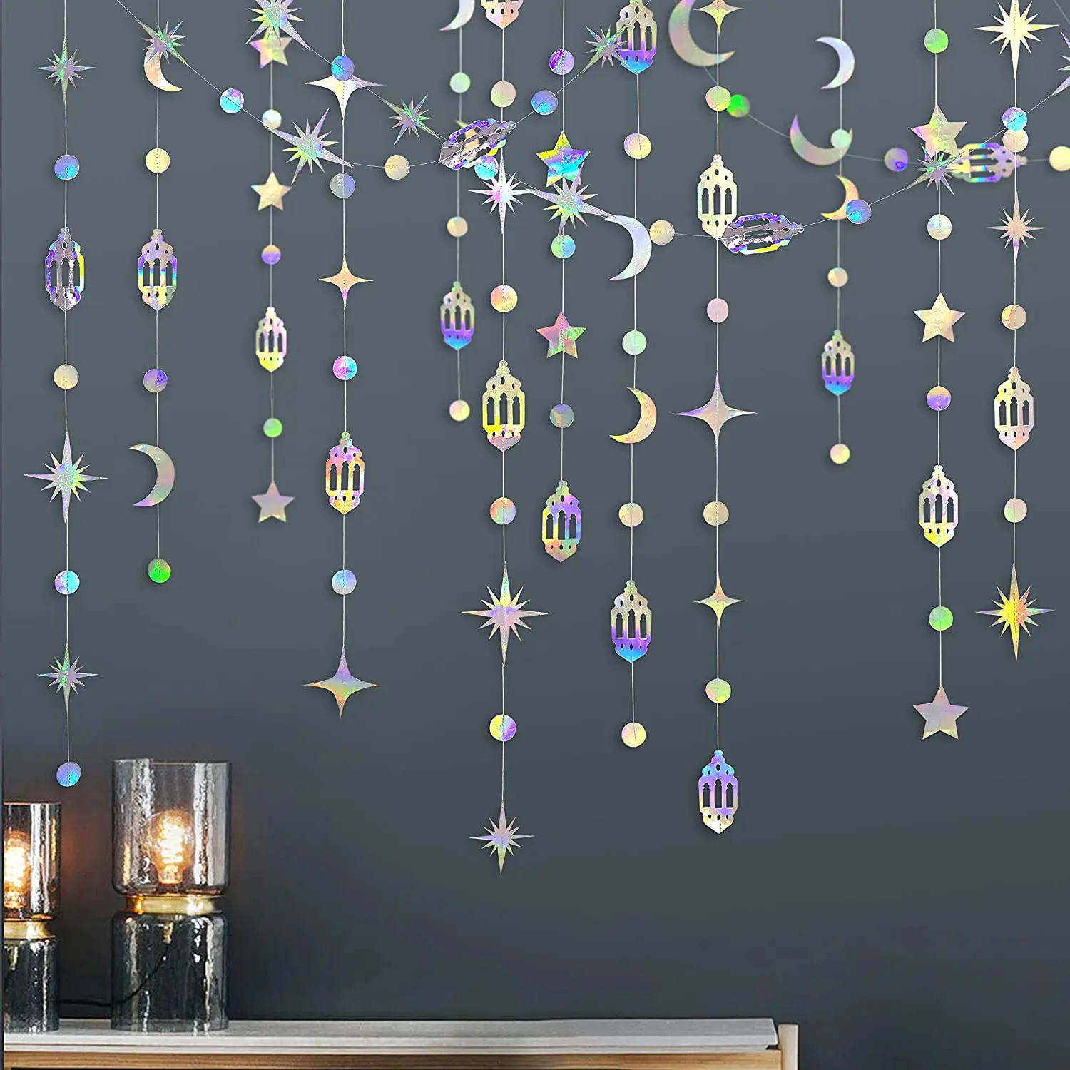 Stars Moon Party Decorations Iridescent Party Decorations Banners