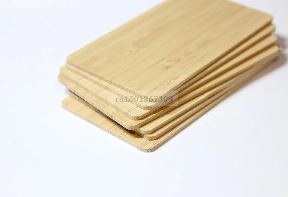 Thickness 2mm Unfinished Bamboo Business Card Rectangular Cutouts for DIY Craft Project Laser Engraving business cards,custom cards