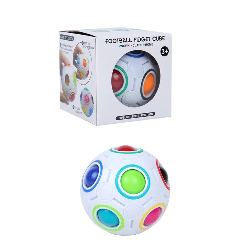 Fidget Toys Rainbow Ball Autism Vent Children Adult Decompression Bubble Antistress Toy Anti Reliver Stress ABS Material 5 Fidget Toys Rainbow Ball Autism Vent Children Adult Decompression Bubble Antistress Toy Anti Reliver Stress ABS Material 5