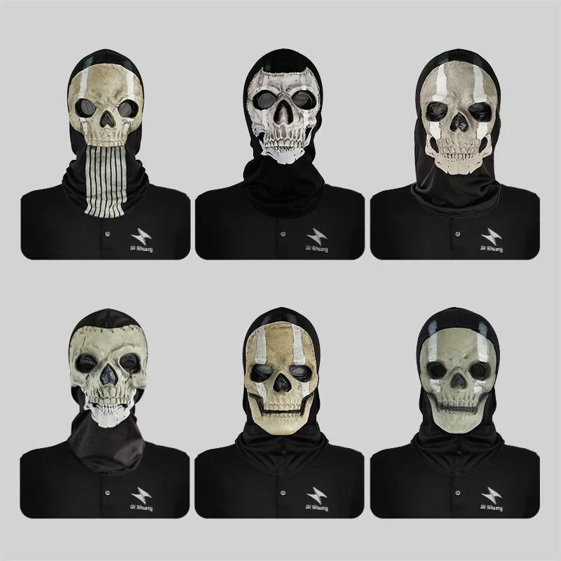 Call Of Duty Ghost Mask Mw2 Airsoft Cod Cosplay Full Face Maschera Di Halloween Unisex Ghost Skull Mask Cosplay
