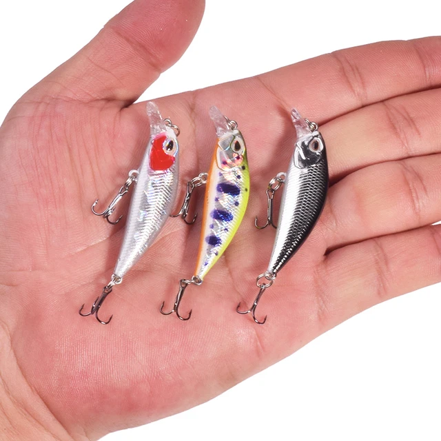 Minnow Bass Fishing Lures Set Hard Sinking Bait Artificial Fishing