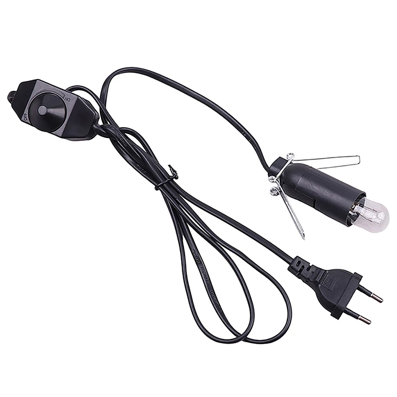 1pc1.5M Power Cord with Dimmer ON OFF Switch for Salt Rock Lava Lamp Metal Clip E14 Base