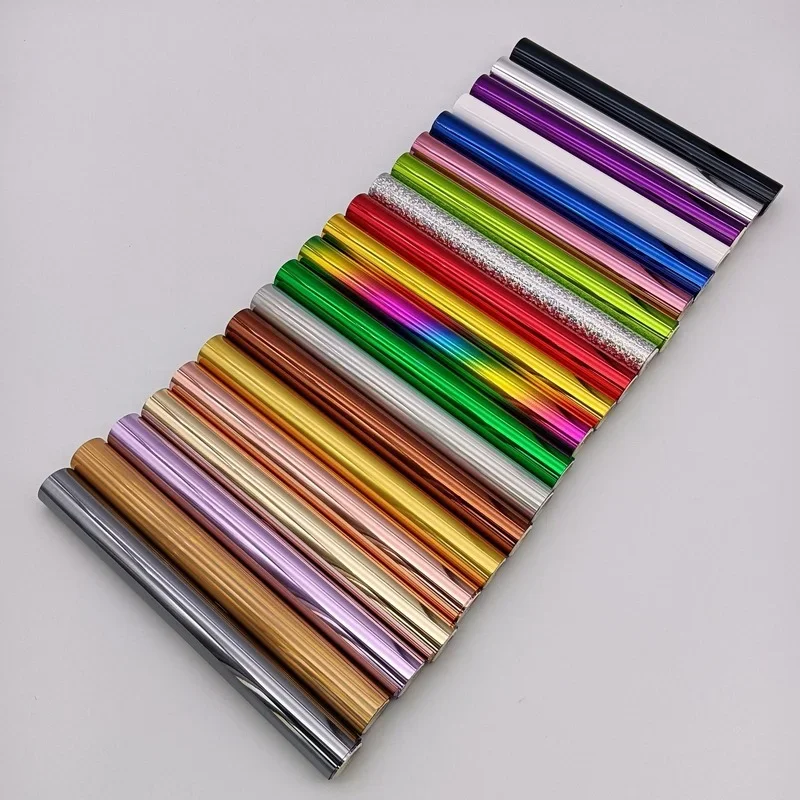 Craft Foil 20Colors Stamping Toner Film Laser Toner Reactive Foil Roll for Laser Printer Transfer Gold Foil Hand Account 19cmX5m DIY