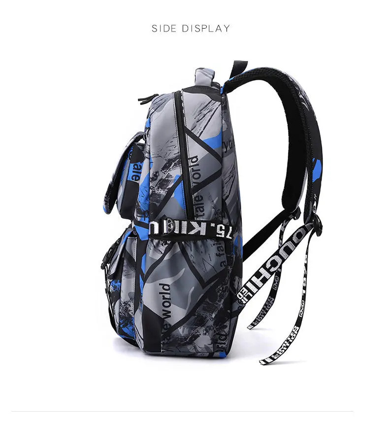 2026 neueste Mode Verdicken Rucksack Für Jungen Und Mädchen Hohe Schule Kinder Große Kapazität Camouflage Mittelschüler – Detail 19
