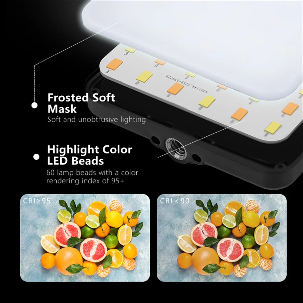 Luz de Preenchimento para Transmissão ao Vivo Luz de Preenchimento Ajustável Modo Clip-on Led Telefone Tablet Selfie Videoconferência Novo - Image 3