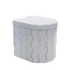Black Toilet Camping Car Travel Washable Plastic Potty Portable Emergency Folding Camping Toilet 3