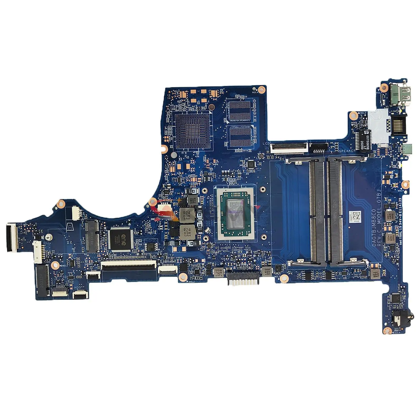 Placa-mãe Portátil para hp Pavillion 15-cw Tpn-q210 Mainboard r3 r5 r7 Cpu Amd Ddr4 G7bj Dag7bjmb8c0 - Imagem 2