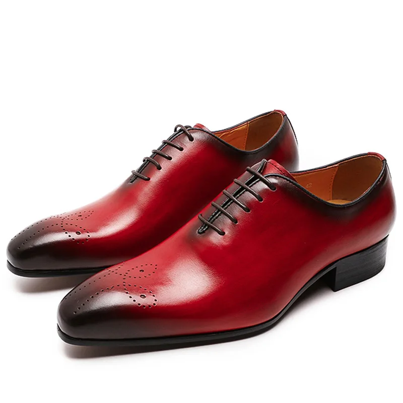 thumbnail image 1 of Zapatos recién llegados, trajes de negocios para hombres, zapatos de cuero de estilo británico, zapatos de vestir hechos a mano para hombres, zapatos de boda transpirables, talla Eur 38-47, 1 of 5