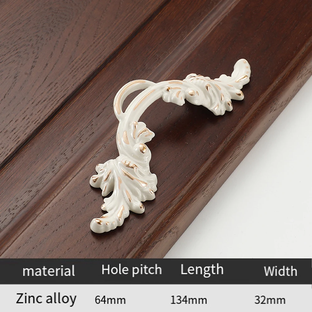 Description Picture 6 of itemDoor Handle Antique Furniture Handle Furniture Enhancement Easy To Clean Electroplating Process Includes Screws