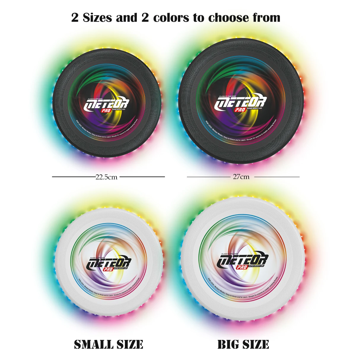 Colorful LED Light-Up Flying Disc 5