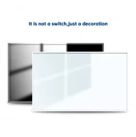 DELEFU กระจกนิรภัยทั้งหมดกระดานเปล่าแผงตกแต่งผนังซ็อกเก็ตแผงเปล่าสีขาวสีเทาสีดําทองสี่สี 4