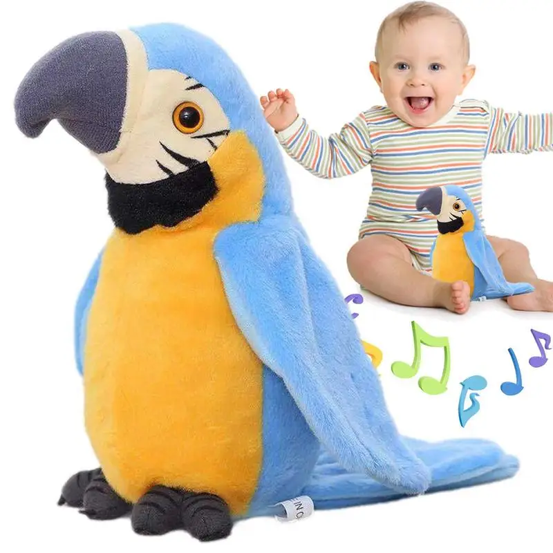 Talking Parrot Colorful Speaking Parrot Talking Parrot Repeats What You Say Electronic Animated Bird Plush Interactive Toys joan didion what she means