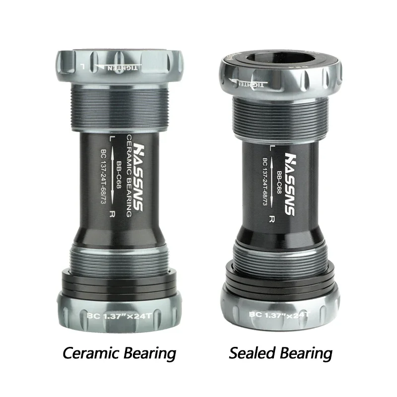 BSA 68 세라믹 바텀 브래킷 24mm BB68 나사식 자전거 BB 중앙 이동식 바텀 브래킷 68mm 73mm MTB 산악 자전거용
