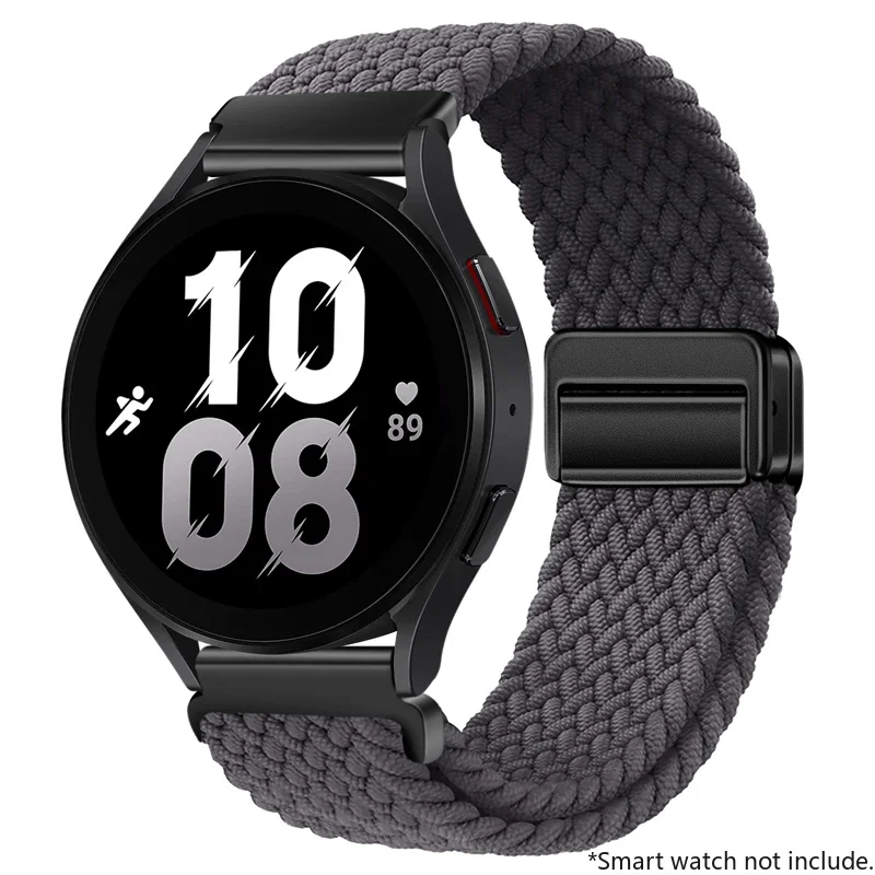 Adjustable Nylon Buckle Strap for Smartwatches - 22mm/20mm