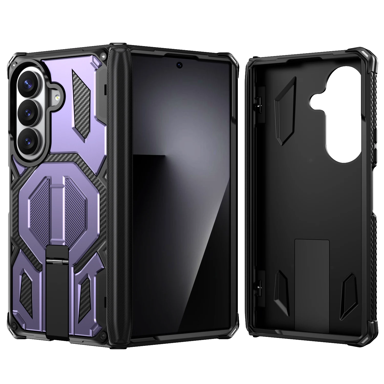 Magnetic Stand Rugged Shockproof Case with Hinge Protection and Military-Grade Durability