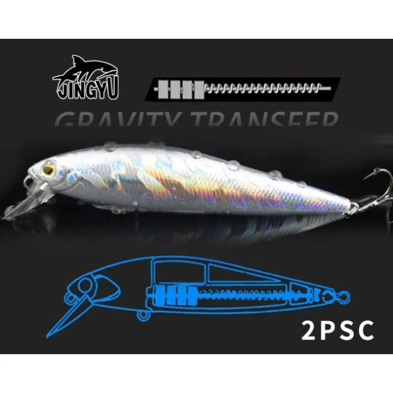 

JINGYU 10g14g Professional Quality Magnet Weight Suspensio Minnow 2PCS/Lot Crank Hot Model Fishing Lure Wobbler Artificial Bait