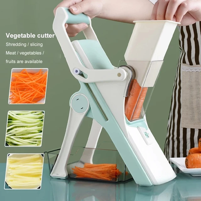 5 in 1 Vegetable Cutter Mandoline Slicer Manual Food Chopper Fruit Potato  Cucumber Carrot Meat Slicer Shredder Ninja Safe Slice