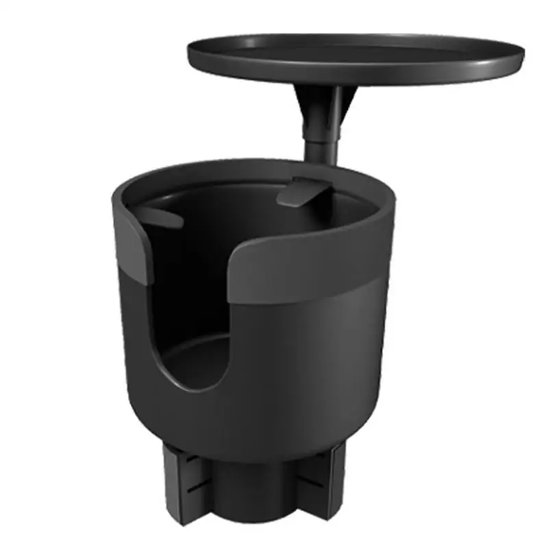 

Car Cup Holder Tray 2 In 1 Large Car Cup Holder Expander With Detachable Tray Cup Holder With Expandable Base Universally Fits