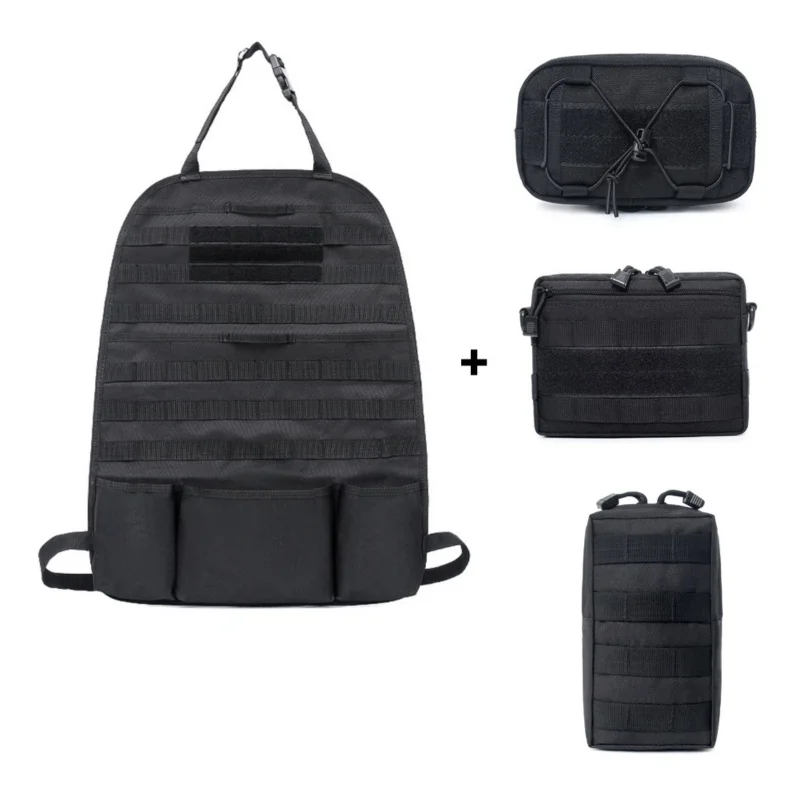 

Hunting Survival First Aid Bag Military EDC Pack 4PCS Outdoor SOS Pouch Horizontal Admin Pouch Compact EDC Tool Bag