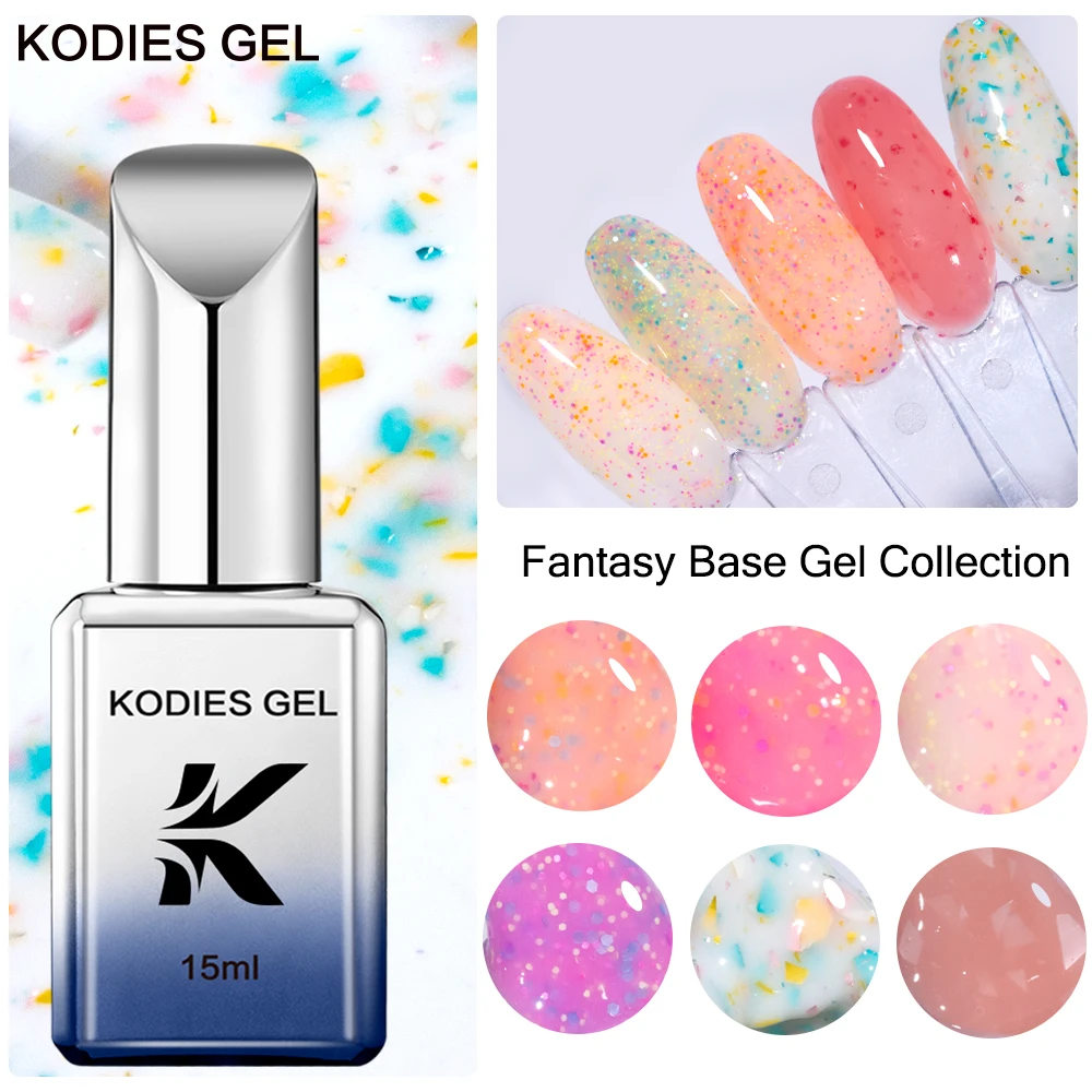 KODIESGELSemiPermanentUVGelNailPolish15mlEnamelNailsSelf