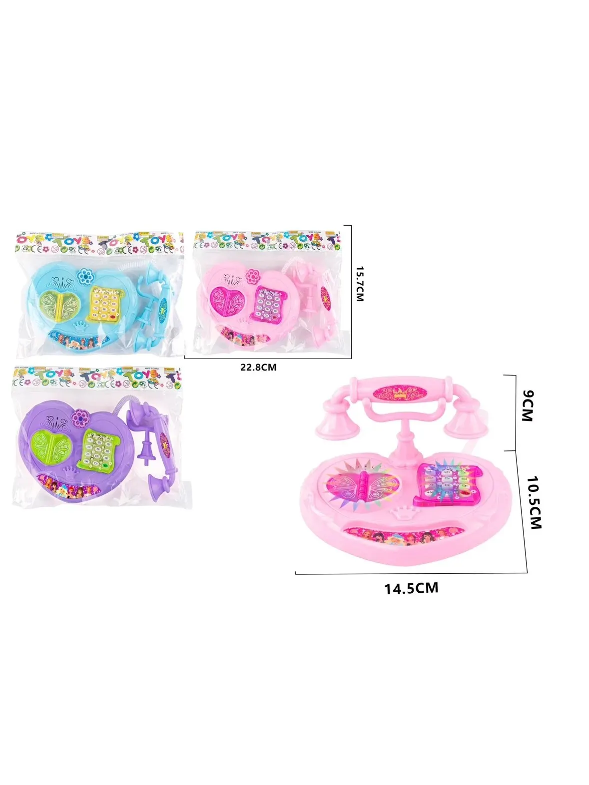Children's phone toy Simulation Telephone Landline Baby Music Mobile Phone Educational Early Education Toys 1pcs