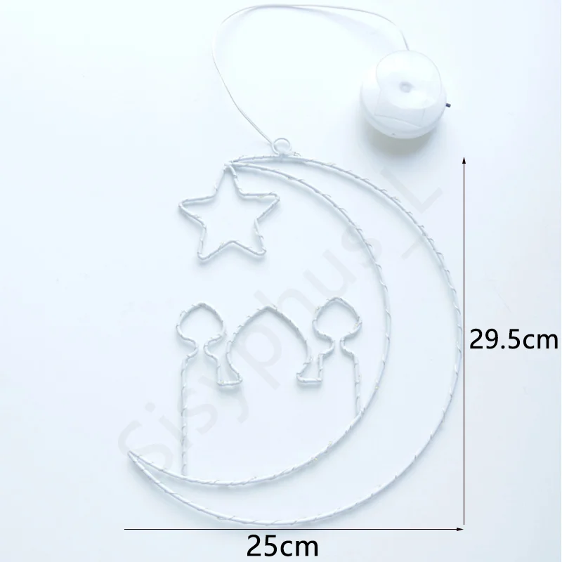  Ramadan Stars Moon Lamp Palace Window Decor Holiday Party Decoration Ambience Castle  Lighting Eid Mubarak Decoration