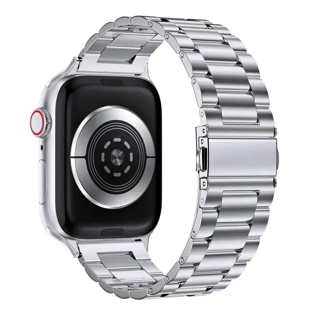 รูปสินค้า สายสแตนเลส Apple Watch รุ่น Premium สีเงิน