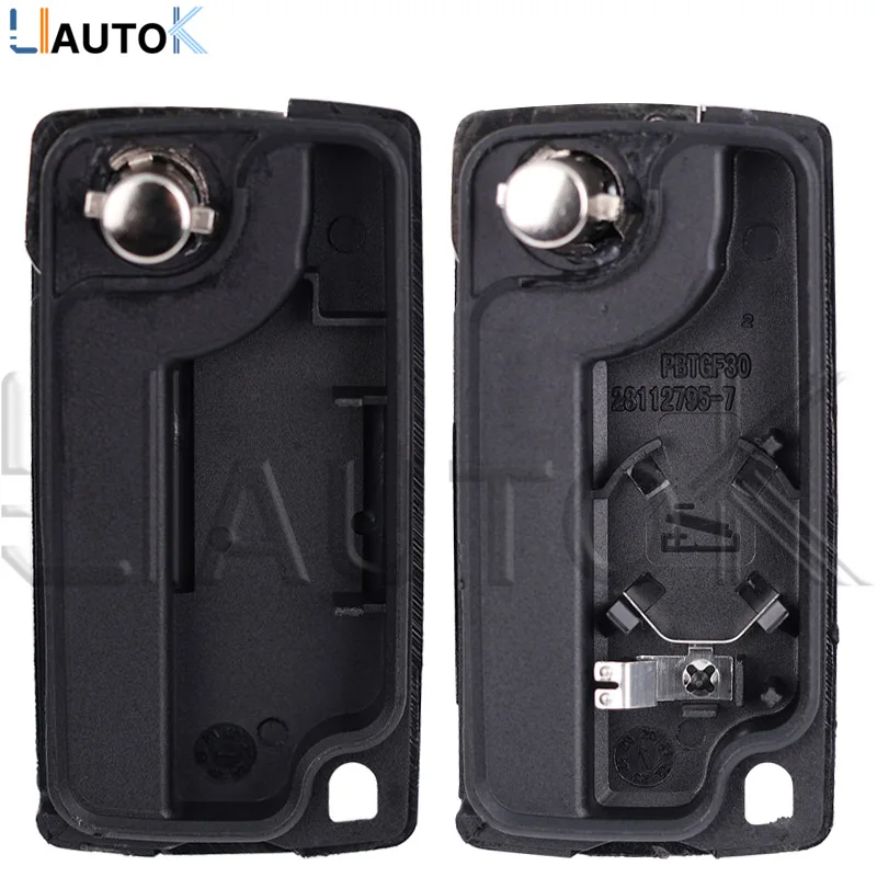 Smart Remote Key Case 2/3 Buttons Auto Flip Folding For Peugeot 207 307 308 407 607 807 Citroen C2 C3 C4 C5 C6