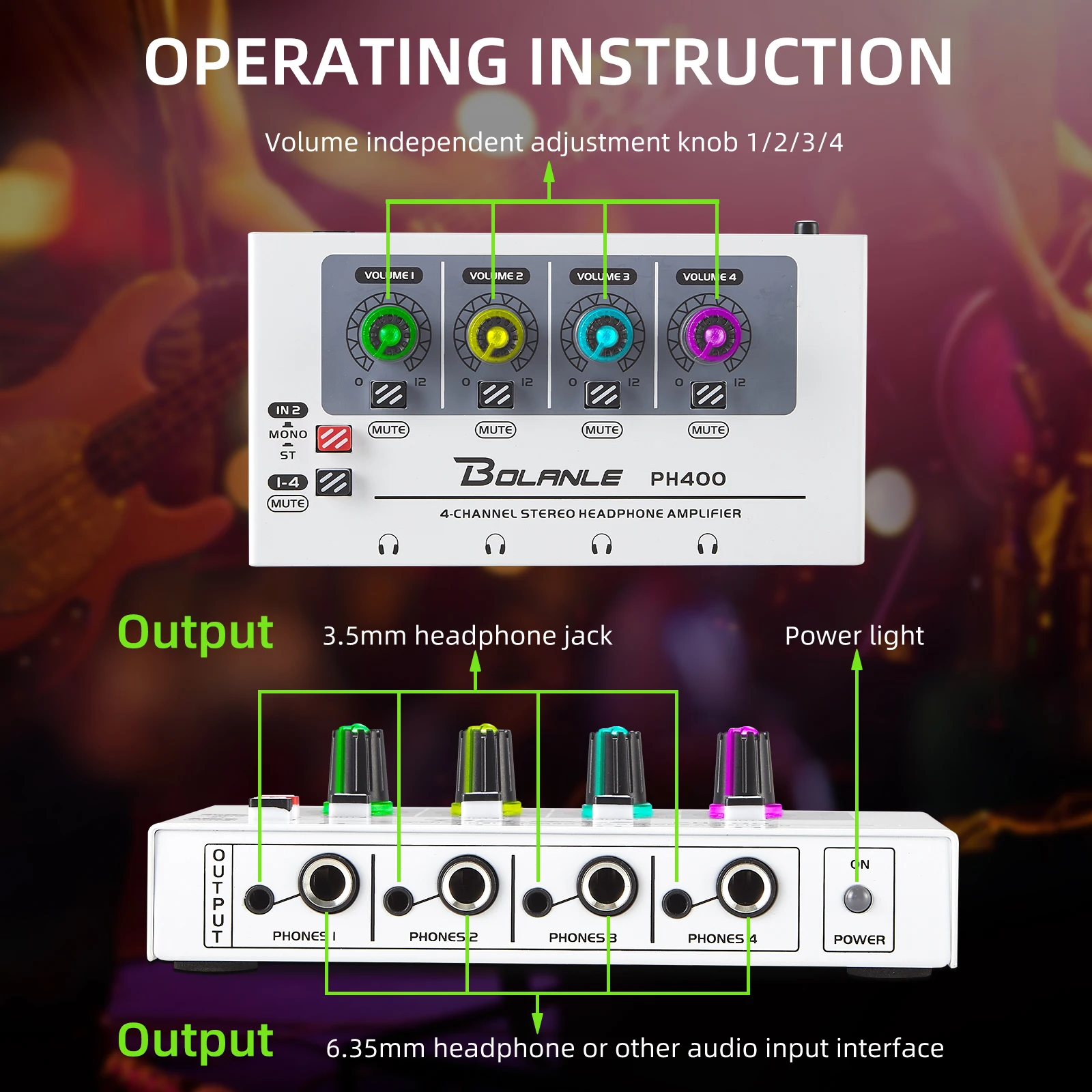 8 Channel Headphone Amplifier Audio Stereo Amp With Power Adapter HA800S Mini Earphone Splitter For Music Mixer Recording From Other A/V Accessories - Price 59.61 - View #5