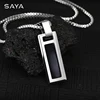 Necklace for Men Natural Turquoise Pendant High end Trendy Brand Tungsten Black Agate Fashion Versatile，Engraving 3