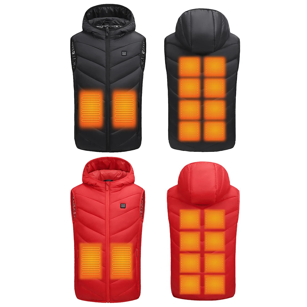 10 Heating Zones Electric Heated Jackets USB Heating Jacket Kids Boys Girls Thermal Winter Warm Jacket for Outdoor Camping