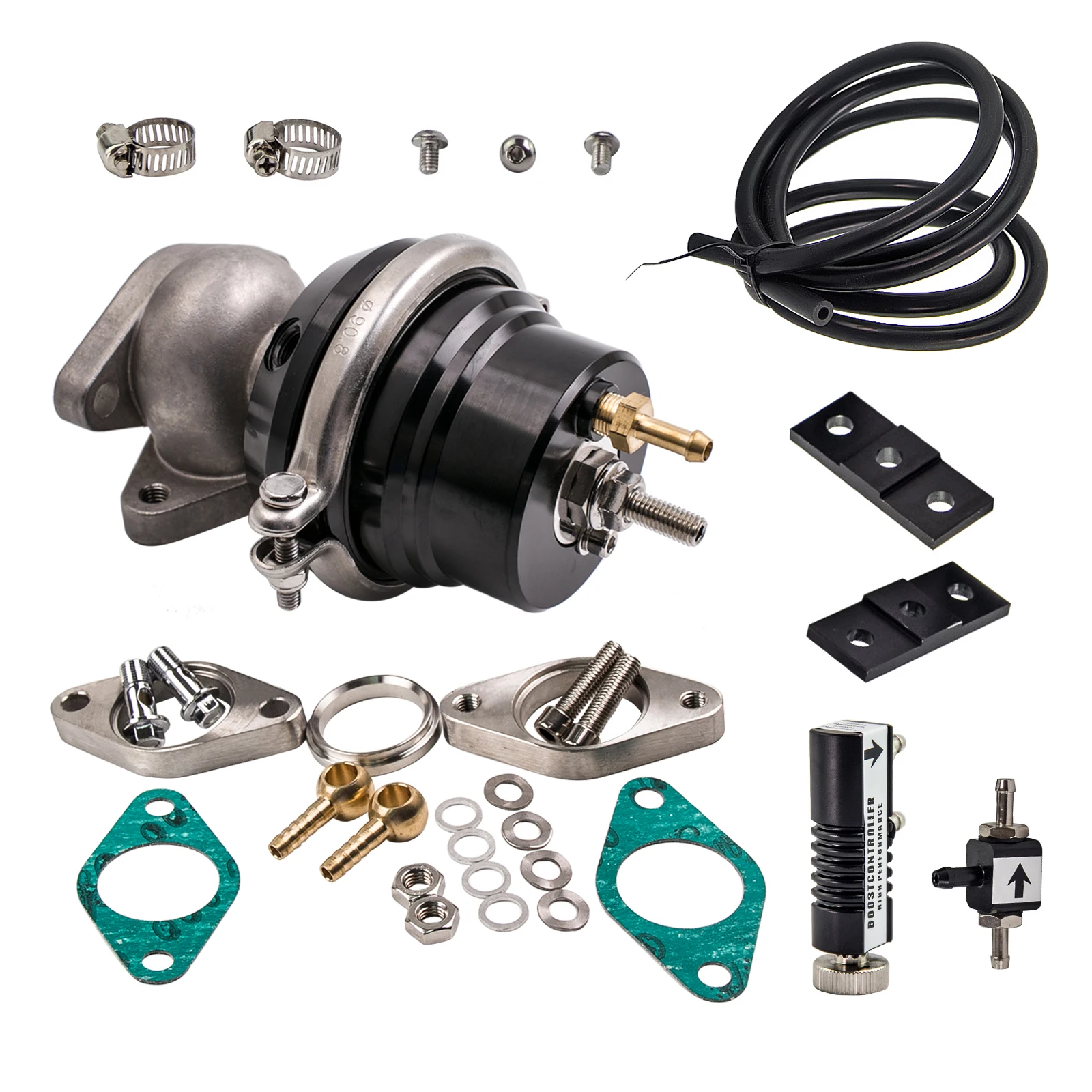 38mmTurboVbandExternal2BoltWastegate8PsiSpringBoost