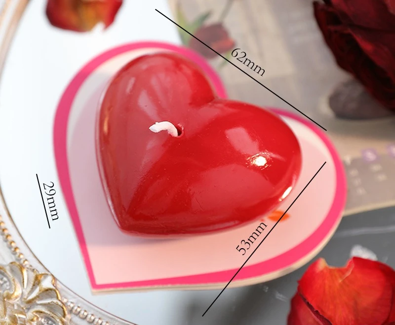 Romantic Heart-Shaped Aromatherapy Candle Handmade Gift