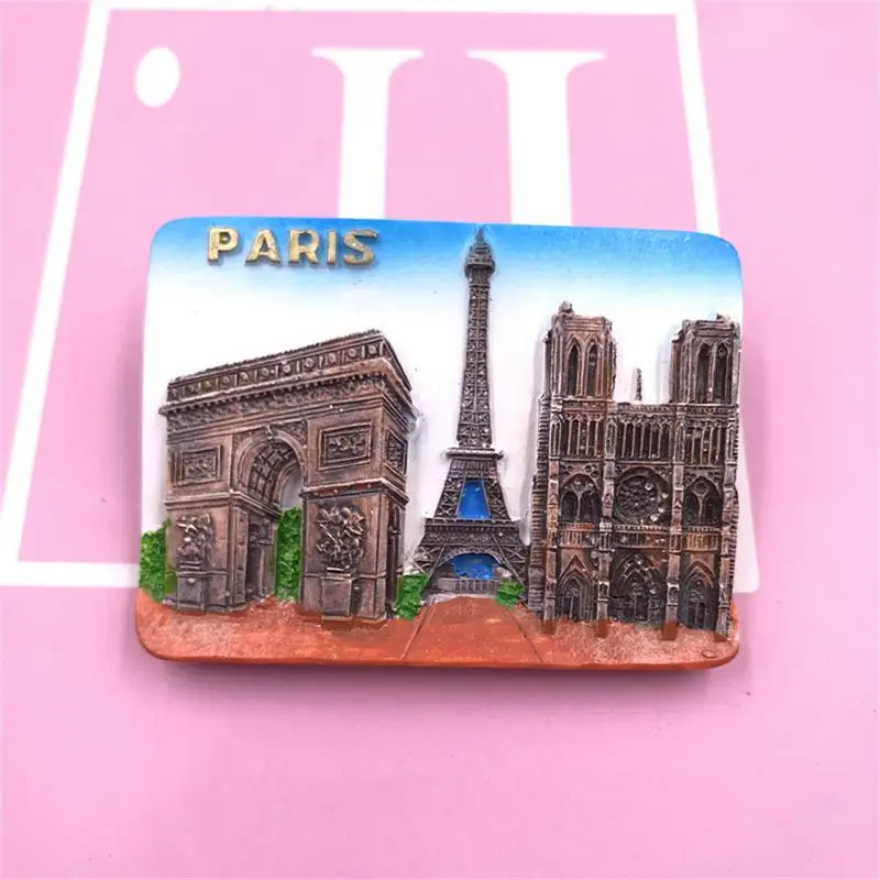 Description Picture 5 of itemHand-painted Fridge Magnets Switzerland Basel Eiffel Tower Sophia Church Castle Tourism Souvenir Magnetic Refrigerator Stickers