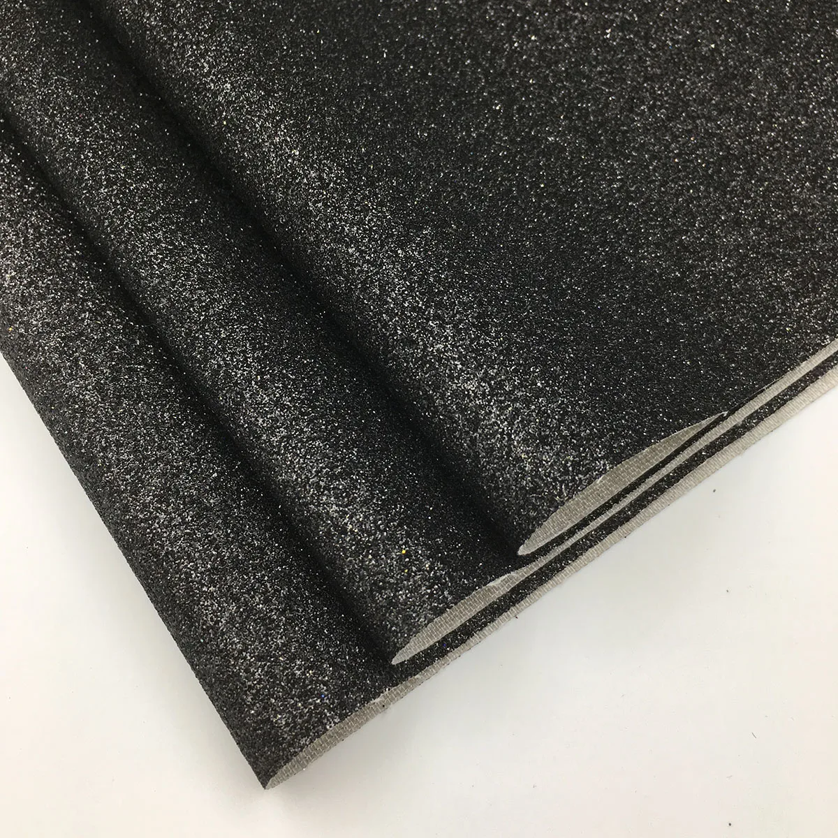 Iridescent Fine Glitter Vinyl Faux Leather Craft Fabric Roll - Sparkle Shiny Finish for DIY Projects, Bows, and Decor
