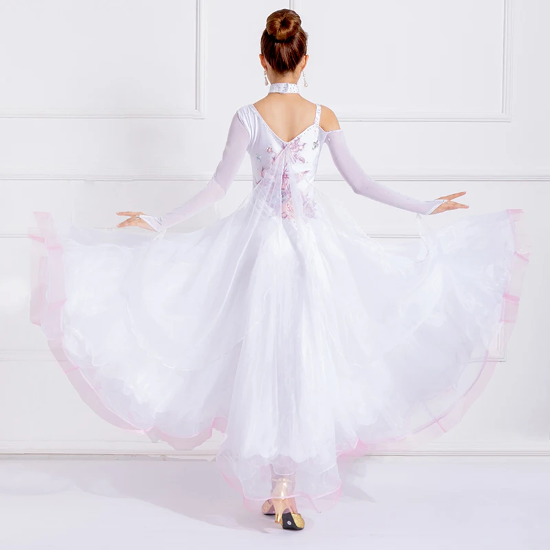 New Ballroom Dance Dress Big Swing Waltz Tango National Standard Competition Performance Clothes