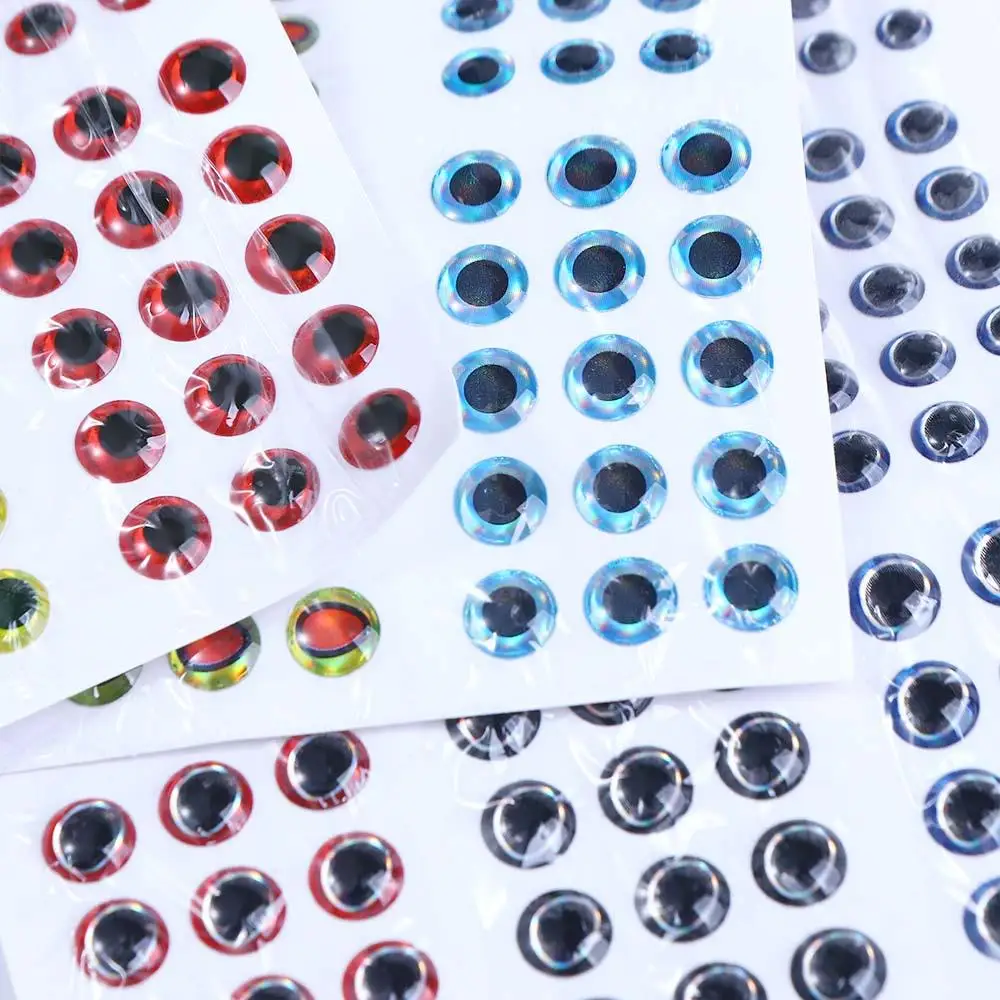 Description Picture 2 of itemFishing Tackle Fly Fishing DIY Eye 3D 4D 5D Simulation Artificial Fish Eyes Fishing Lure Eyes 3D Fish Eyes Lure Fish Eyes
