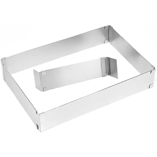 NewlineNY 12-Piece Stainless Steel Dessert Ring Set - Round, Square, Rectangular Molds With Covers - View #11