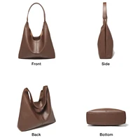 FOXER Women‘s Shoulder Bag Fashion Tote Lady Classic Split Leather+Microfiber Handbag Set Large Casual Hobo Purse Summer Gift - Image 3