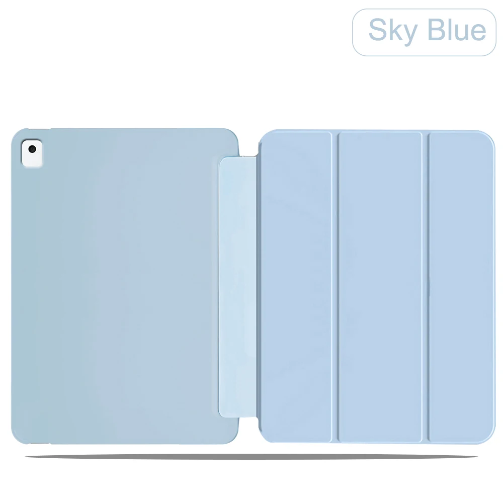 Premium Synthetic Leather Smart Case - Automatic Wake/Sleep, Solid Color, Business Style