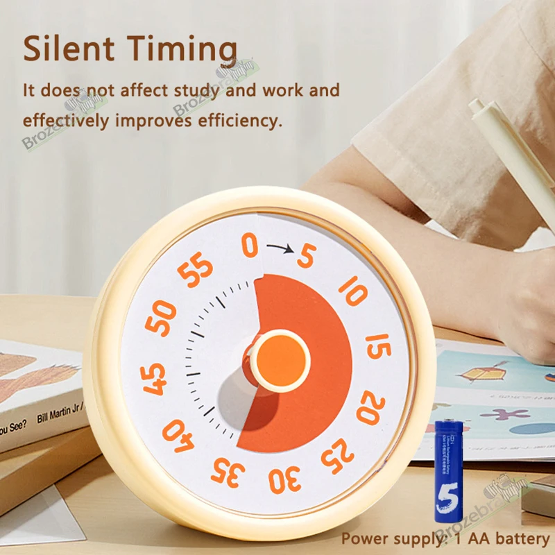 ABS Silent Desk Timer for Kids Educational Time Management